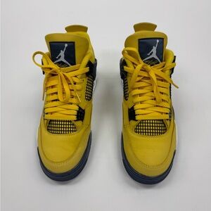 Jordan Yellow and Black High-Top Sneakers
